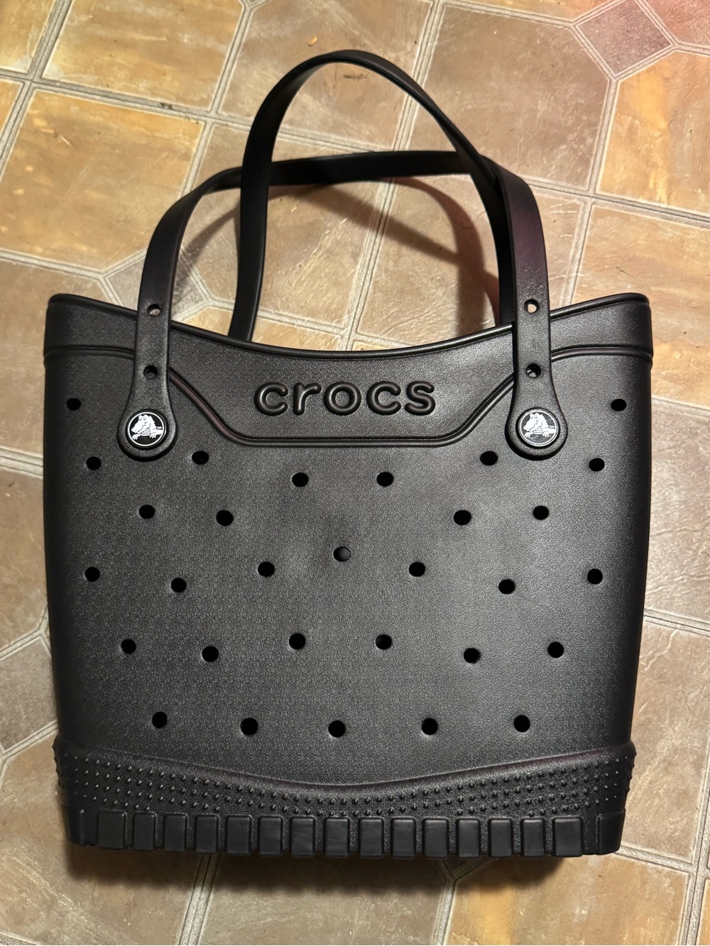 CROCS Black Classic Tote with Vent Holes
